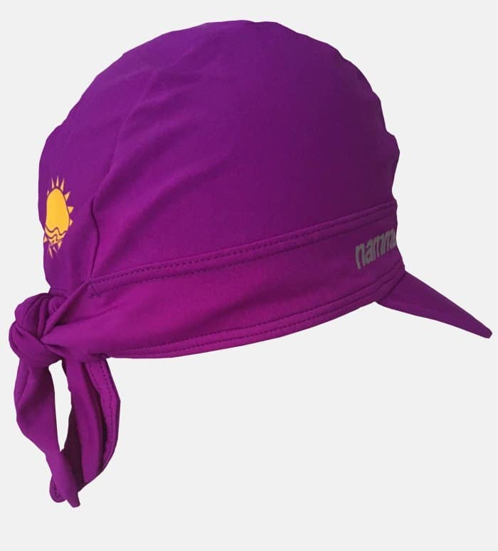 purple visor hat